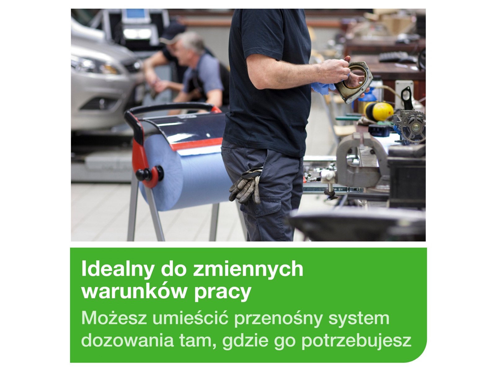 Stojak do czyściw W1 TORK 652008 Black Red Stand Premium